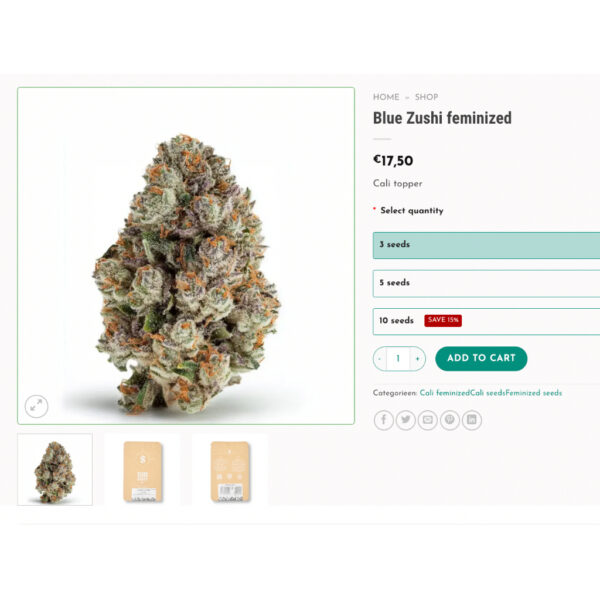 เมล็ดกัญชา Blue Zushi (Fem) ใหม่* - Seeds Genetics.Co - Image 4