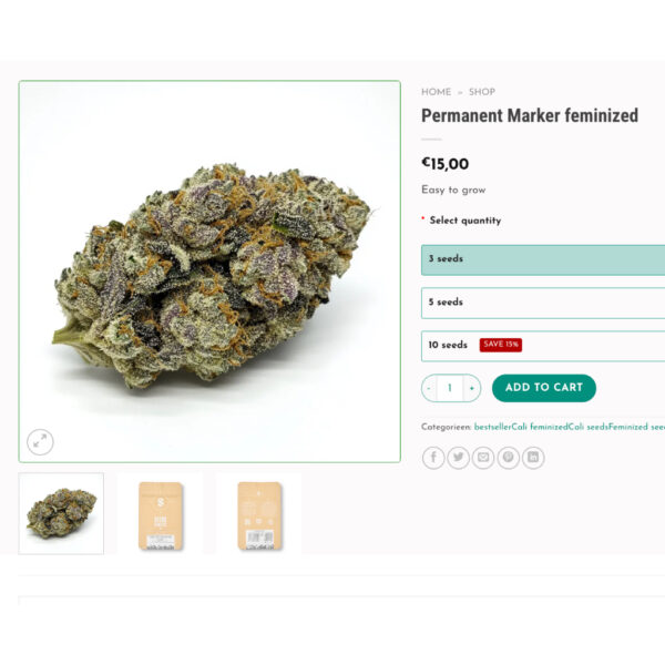 เมล็ดกัญชา Permanent Marker (Fem) ใหม่* - Seeds Genetics.Co - Image 5