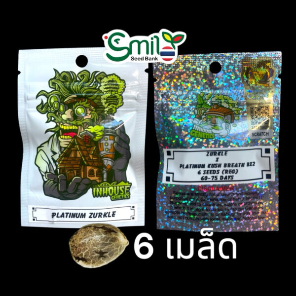 เมล็ดกัญชา Platinum Zurkle (Reg) 12/2024* สุ่มเพศใหม่ล่าสุด - In House Genetics - Image 7