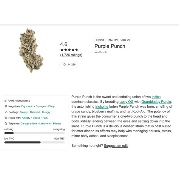 เมล็ดกัญชา Purple Punch (Fem) - Seeds Genetics.Co - Image 4