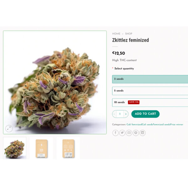 เมล็ดกัญชา Zkittlez (Fem) - Seeds Genetics.Co - Image 4