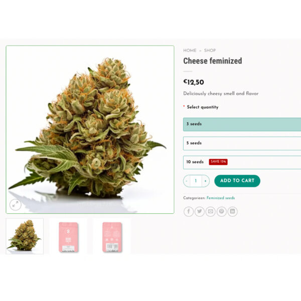 เมล็ดกัญชา Cheese (Fem)  Winner Cup -  Seeds Genetics.Co - Image 3