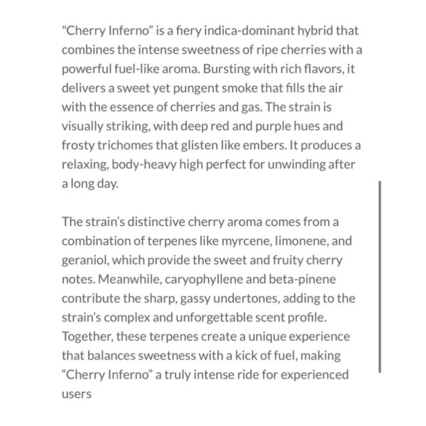 เมล็ดกัญชา Cherry Inferno S1 (Fem) Limited ใหม่ล่าสุด 2024*- Copycat Genetix - Image 5